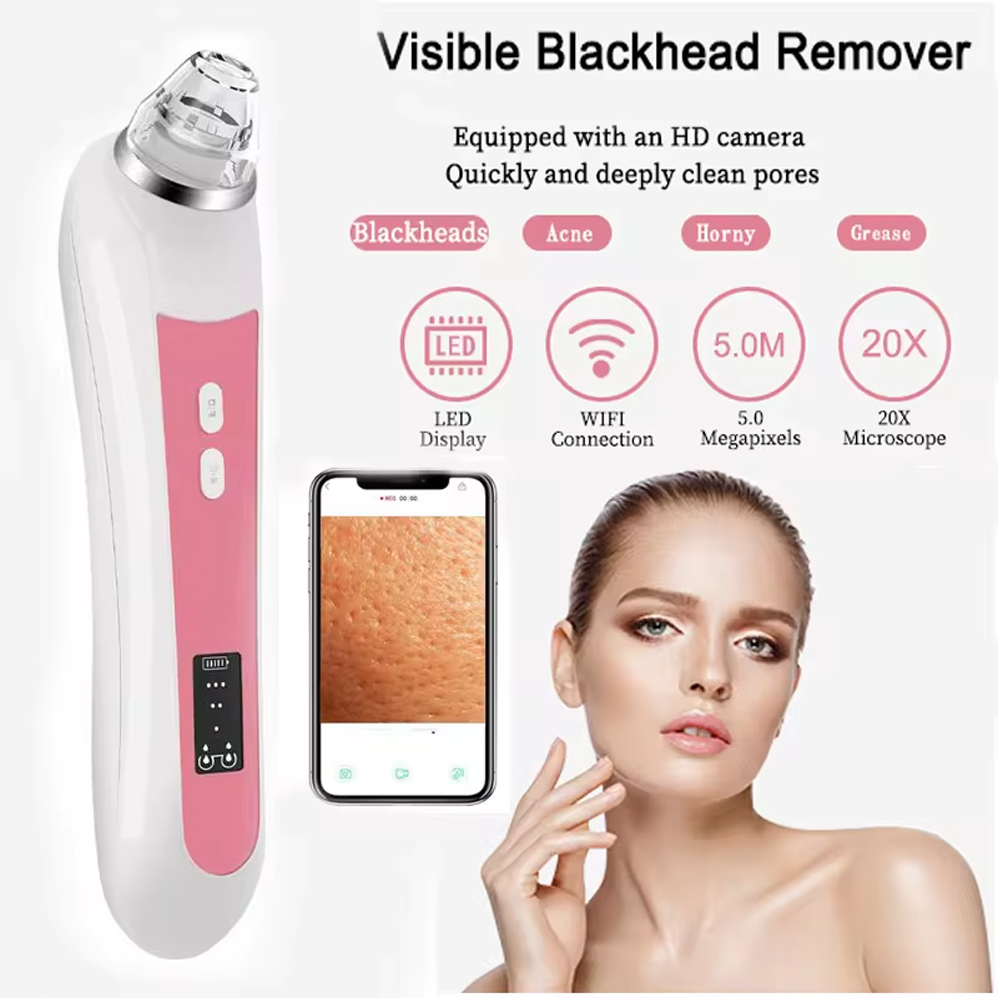 Nasal Aspirator - 카메라 포함 6 헤드 모공 클리너,