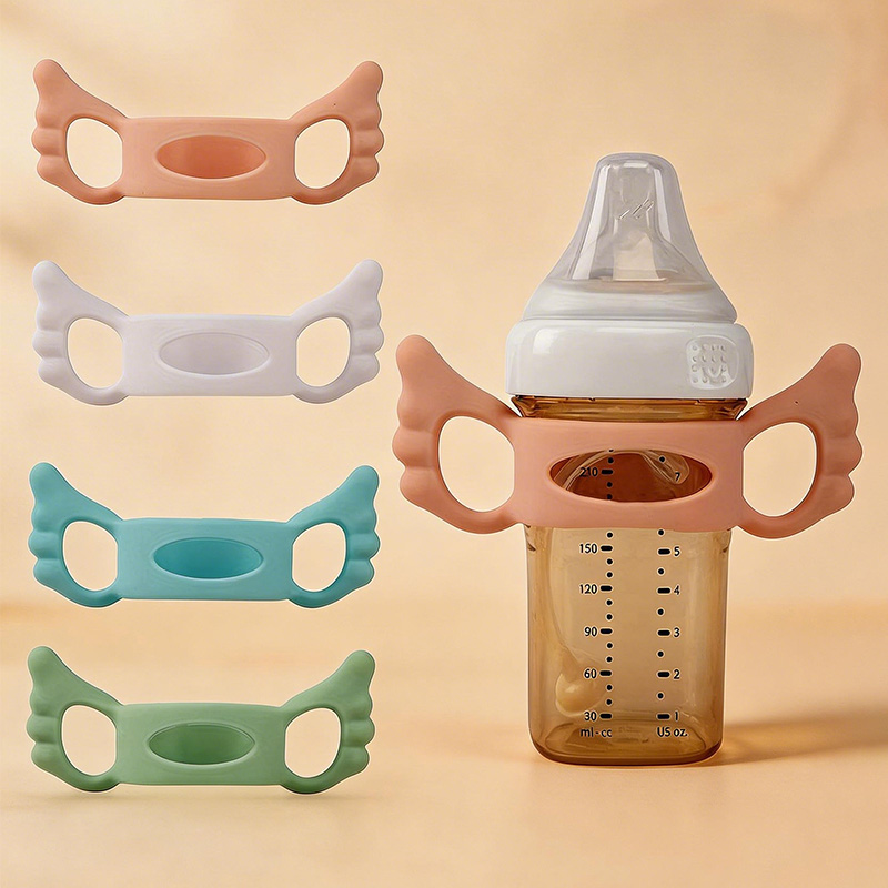 Zwitsal Baby Products - 2개(색상 랜덤) 실리콘 손잡이 슬리브, 엔젤