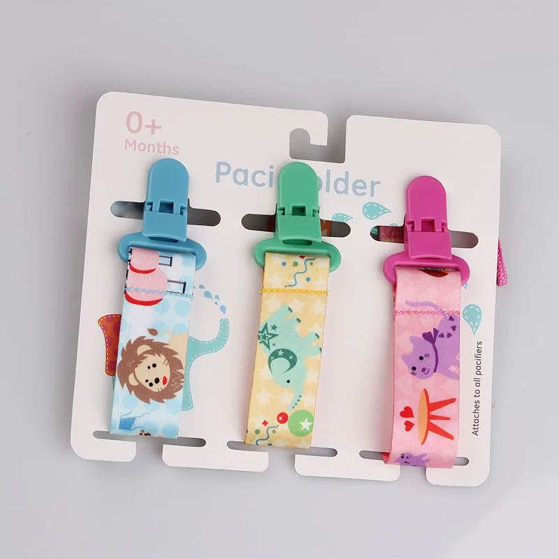 3 개/몫 만화 인쇄 아기 젖꼭지 클립 젖꼭지 체인 D - Zwitsal Baby Products 리뷰 및 가격