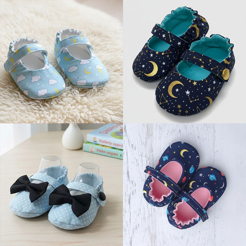 아기 신발 다양한 사이즈의 재봉 패턴, 1:1 스케일  - Zwitsal Baby Products 리뷰 및 가격
